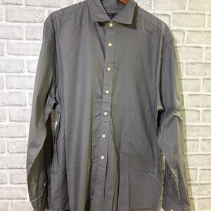 GAP Men's Gray premium Casual Button-Down Shirt, size XL